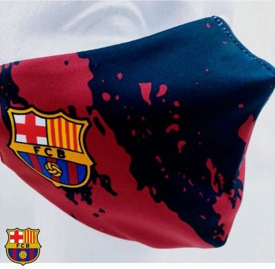 Masque Hygiénique Home Barça - Junior 7-14 ans - éclaboussures bleu rouge