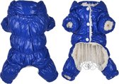 Isomes Warme Hondenjas - Blauw - Maat XL - Gewatteerde Puffer Jas - Bodywarmer - Hondenkleding - Glanzend - Kleine, Medium en Grote Honden - Honden Outfit