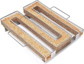 Rust-proof Cold Smoker Generator, BBQ Smoker Box for Closed Grills, Stainless Steel BBQ Smoker Generator, Cold Smoker Box Starter Kit 22.5 x 21 cm for Flavourful Fish, Meat, Cheese