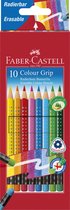 Faber-Castell kleurpotlod - Color Grip - met gum - uitgumbaar - 10 stuks - FC-116613
