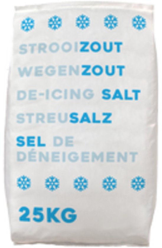 Strooizout | 25 kg.| Wegenzout | Road Salt | Terras Zout | Extra Snel