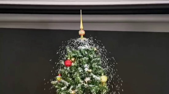Sapin de Noël neige avec pied de parapluie 190 cm vert | bol.com