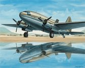 Thijs Postma - TP Aviation Art - Poster - Curtiss C-46 Met Water Reflectie - 40x50cm