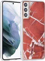 UNIQ Accessory Samsung Galaxy S21 Plus TPU Back Cover - Rood, Print - Bescherm je Telefoon