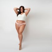 Moodies Undies menstruatie & incontinentie ondergoed - Bamboe Bikini Broekje - light kruisje - Roze - maat XL