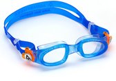Aquasphere Moby Kid - Zwembril - Kinderen - Clear Lens - Blauw/Oranje