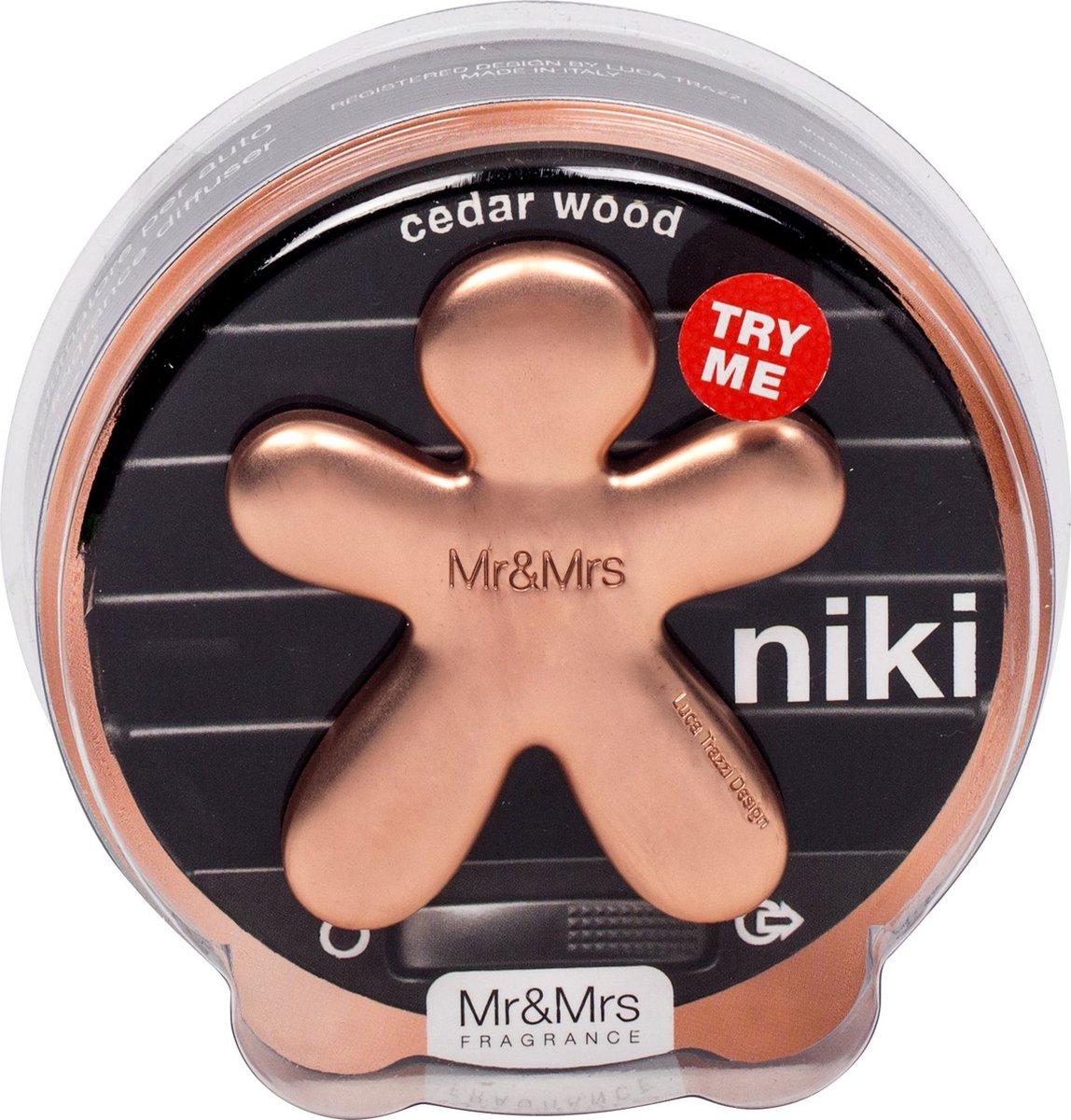 Mr & Mrs Fragrance Niki Car Pink Gold - Cedar Wood