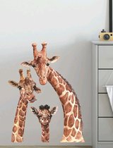 Lieve giraffe muur, raam, deursticker voor bijv. Baby en kinderkamer