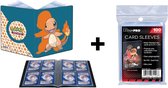 Pokémon Verzamelmap 4-pocket Charmander + UltraPro Beschermhoesjes - Pokémon Kaarten