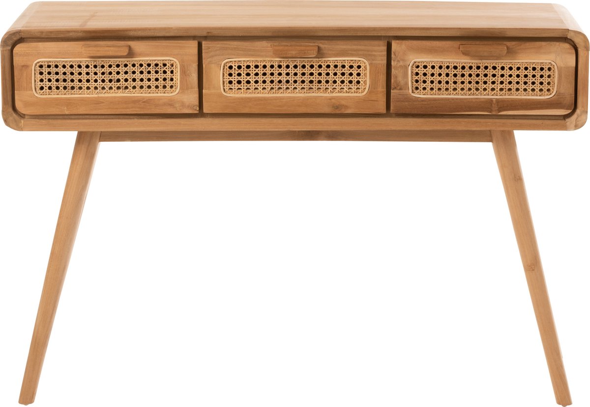 Bureau ook te gebruiken als Console Teak Hout Naturel 120cm