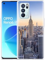 Oppo Reno6 Pro 5G Hoesje Skyline NY - Designed by Cazy
