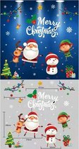 Kerststickers – raamdecoratie - kerst – set van 2 vellen – statische stickers – dubbelzijdig - decoratie - Kerst 2