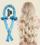 BeautyFit - Heatless curls - Krulspelden - Haarrollers - Hair Curler - Krullen zonder hitte - Krulspelden Rollers Blauw