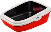 Ferplast Kattenbak Birba 55,5 Cm Rood/zwart