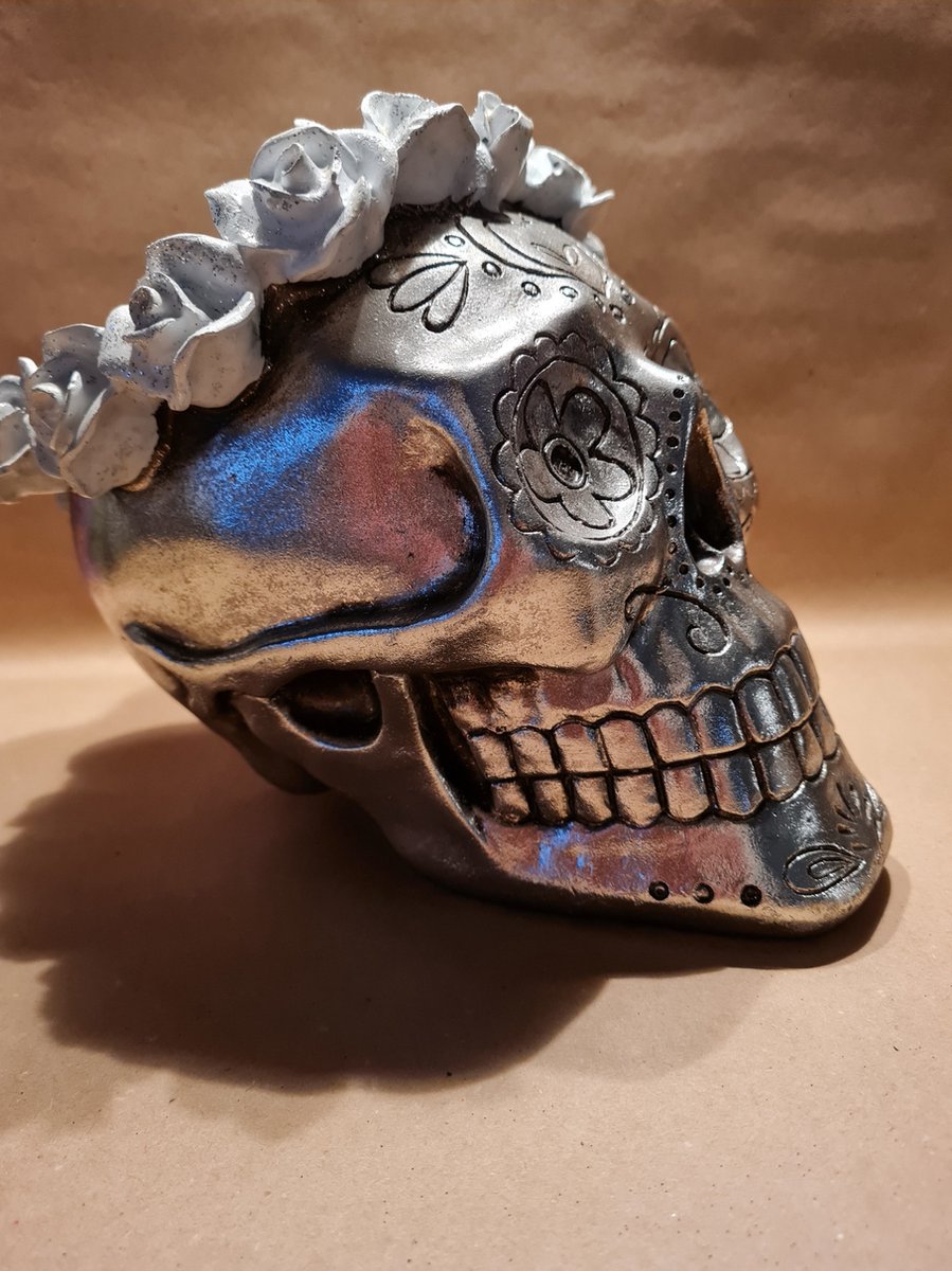 Vogler 766-7657 skull bust Dark Veil skull bust 25cm skull Gothic