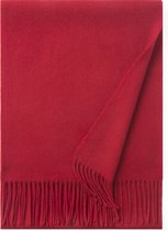 Hommard fijn geweven Lambswool scarf, lamswol, Sjaa;, heren, dames, unisex Red, Rood, Uni