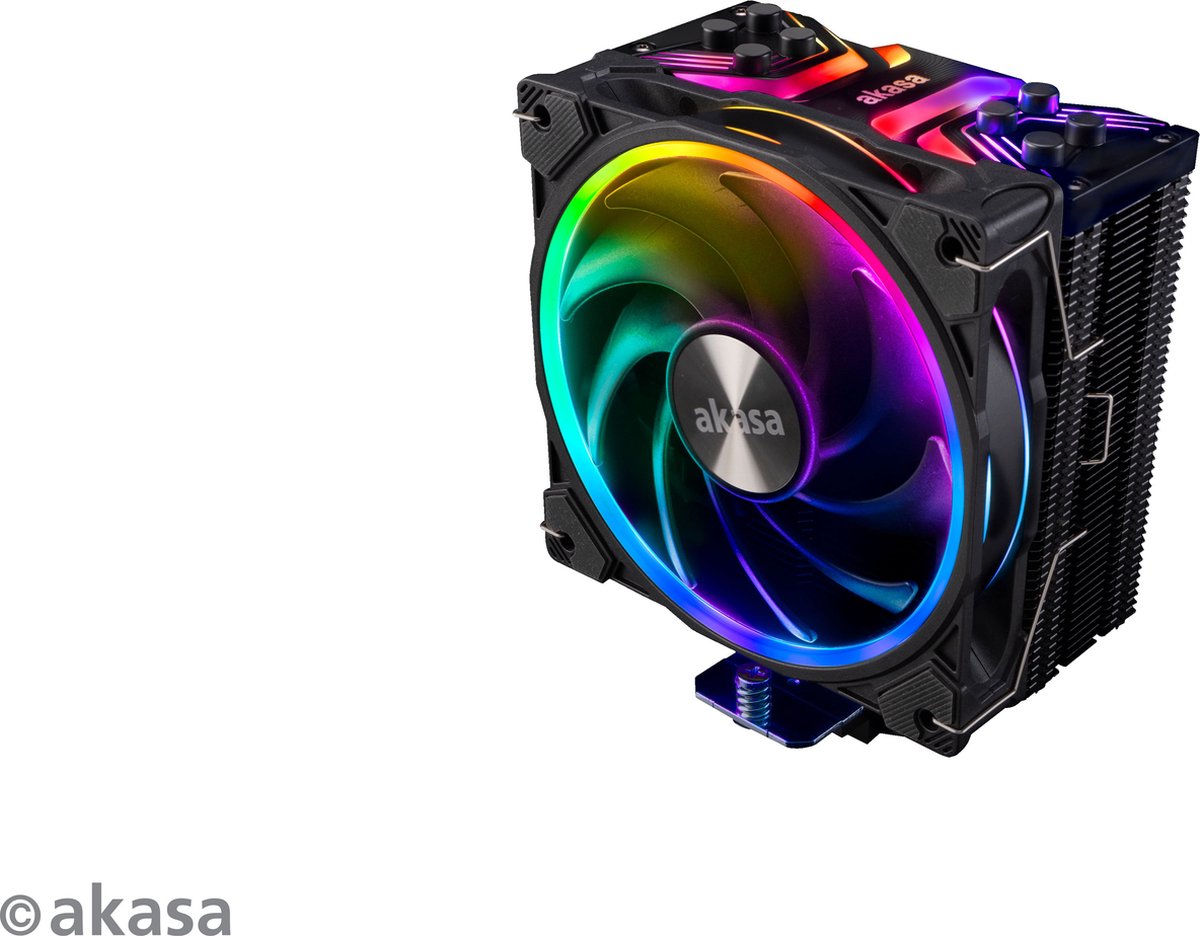 Akasa Soho H4 Processor Koeler 12 cm Zwart 1 stuk(s)