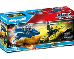 foto van PLAYMOBIL City Action - Politiejet: Drone-achtervolging - 70780