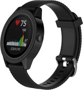 Garmin Vivoactive 3 horloge band gemaakt van siliconen – armband – bandje - polsband – sportband – 18MM – zwart