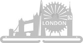 London Medaillehanger RVS (35cm breed) - Nederlands product - eigen ontwerp mogelijk - sportcadeau - topkado - medalhanger - medailles - skyline  - marathon - halve marathon - muur