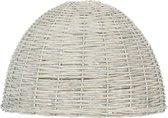 Lampenkap Hanglamp Ø 47*32 cm / E27 Grijs Rotan Rond Rieten Lampenkap