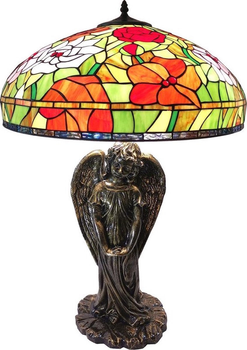 Tafellamp Tiffany ø 57*83 cm E27/max 3*60W Multi |