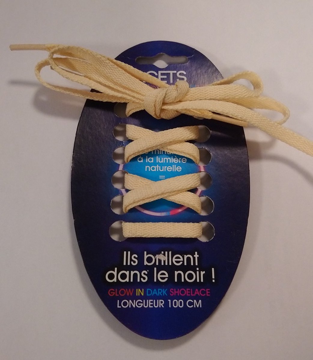 schoenveters - glow in the dark - 100cm
