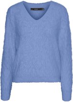 VERO MODA  Poilu Ls V-Neck Blouse Boo Grapemist BLAUW XS