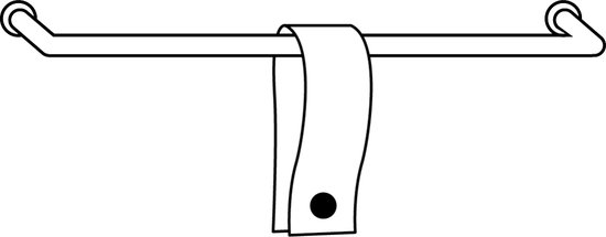 FIXER LE PRIX! 2x boucle magnétique en cuir | NOIR (crochet à serviette - crochet à serviette - boucle à serviette - cintre à serviette)
