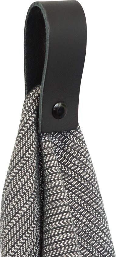 FIXER LE PRIX! 2x boucle magnétique en cuir | NOIR (crochet à serviette - crochet à serviette - boucle à serviette - cintre à serviette)