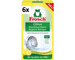 6x Wasmachinereiniger | Halfjaarbox | Voordeelverpakking | Citrus | 3 in 1 | Ontkalkt | Reinigt | Verwijderd nare geurtjes | Wasmachine | Reiniger | Ontkalker | Houdt uw wasmachine fris en hygiënisch