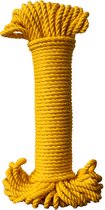 Goudsbloem - katoen macrame touw - 5mm dik - 320 gram - 30 meter