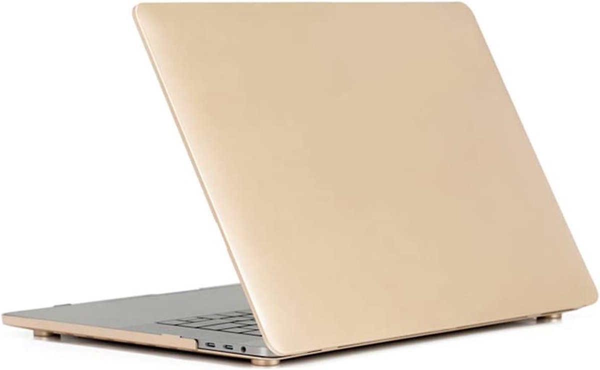 Laptophoes - Geschikt voor MacBook Pro M2 Hoes Case - 13 inch - A2686 (2022) - Goud