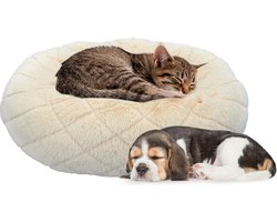maxxpro Hondenmand/ Kattenmand - Kussen - Wasbaar - 46cm - Beige