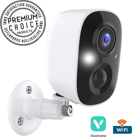 WiFi-camera, Ronde Mini-beveiligingscamera Home Recording 1080P voor Woonkamer