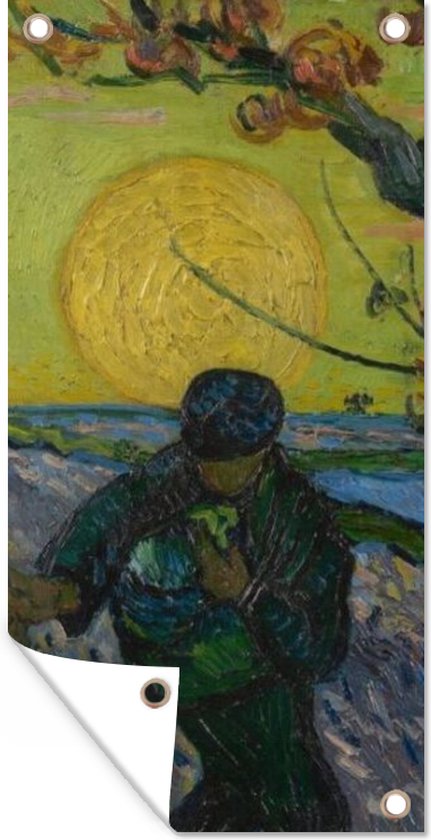 Schuttingposter De zaaier - Vincent van Gogh - 100x200 cm - Tuindoek