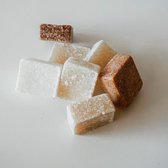 Amberblokjes | Geurblokjes | Black Musk | Zoete warme geur uit Marrakech  5 STUKS in organza zakjes