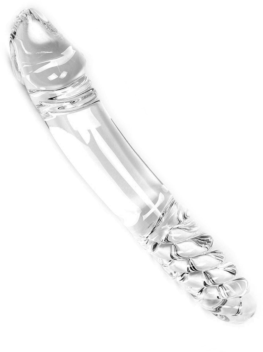 Goedkoopste Glazen Dubbele Dildo - transparant
