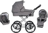 Friedrich Hugo - Combi-Kinderwagen - Antraciet - 3-in-1