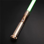 Star Wars Lightsaber - Lichtzwaard - Star Wars - Inclusief licht en geluid - Inclusief oplader - 82 cm - Elke lightsaber heeft 12 kleuren - TS015gold