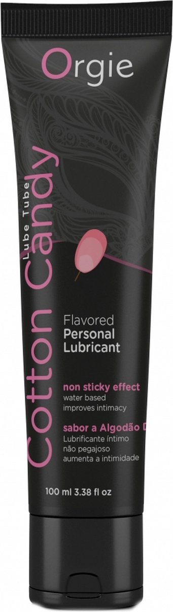 Goedkoopste Orgie - Lube Tube Intieme Gel met Smaak Suikerspin 100 ml