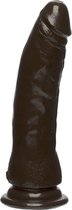 Doc Johnson Thin D - Realistische FIRMSKYN Dildo - 18 cm chocolate