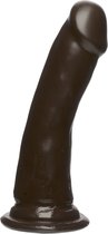 Doc Johnson Slim D - Realistische FIRMSKYN Dildo - 17 cm chocolate