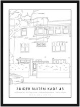 HUYSZ GESCHENK-LIJST - 30 x 40 cm - Huisportret