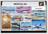 de Douglas – Luxe postzegel pakket (A6 formaat) : collectie van verschillende postzegels van de Douglas – kan als ansichtkaart in een A6 envelop - authentiek cadeau - kado - geschenk - kaart - DC3 - luchtvaart - vliegtuig - oorlog - KLM - DDA - DC2