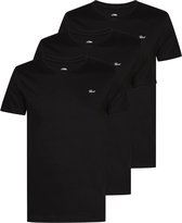 Petrol Industries Heren T-shirts 3-Pack - Ronde Hals - Korte Mouw - Katoen - Regular Fit - Multipack van 3 stuks - Zwart - Maat XL