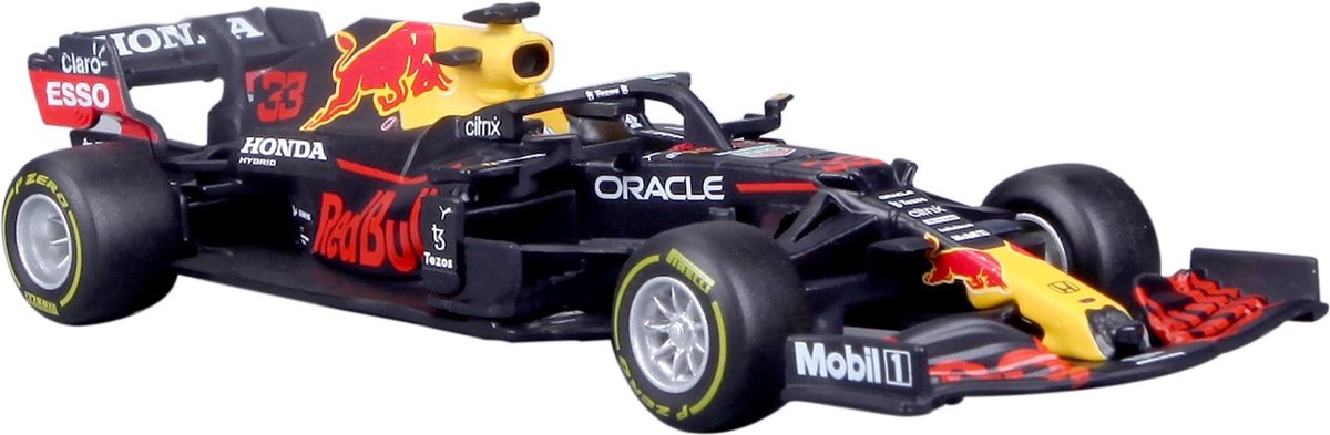 Bburago Red Bull Racing RB16B #33 Max Verstappen formule 1 seizoen 2021 - modelauto - schaalmodel - 1:43 - Bburago