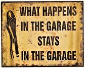 2D vintage metalen bord "Garage" 20x25cm