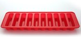 Bakvorm - langwerpigeIJsvorm - Staafvorm - Bakvormen - Keuken tools - Rood