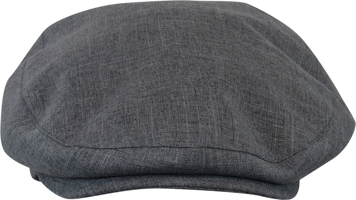 MGO Cap Rock - Flat Cap - Baret - Zomerpet - Antraciet - Maat 57